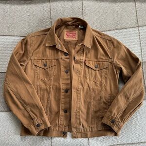 Levi’s Brown Canvas Trucker Jacket (M)